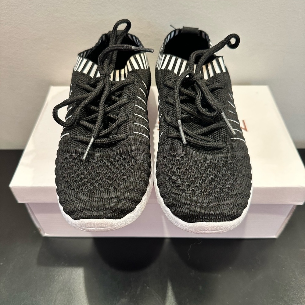 Kids Black and White Sneakers